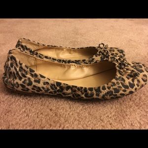 Leopard Lucky Brand Eadda Flat - 8.5